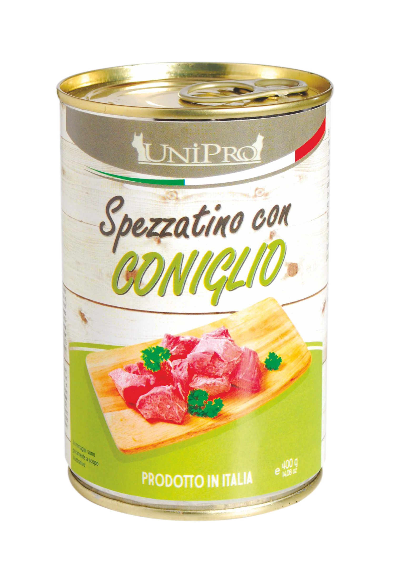 UniPro Spezzatino karma dla psa 400g mięsne kawałki z królikiem w galarecie - 100% mięsa - UniPro zdjęcie 1