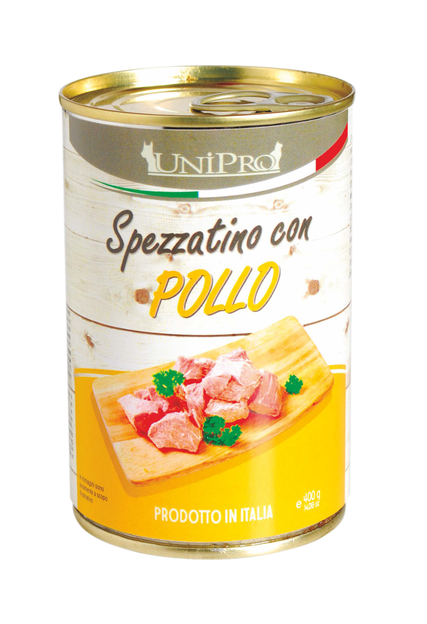 UniPro Spezzatino karma dla psa 400g mięsne kawałki z kurczakiem w galarecie - 100% mięsa - UniPro zdjęcie 1