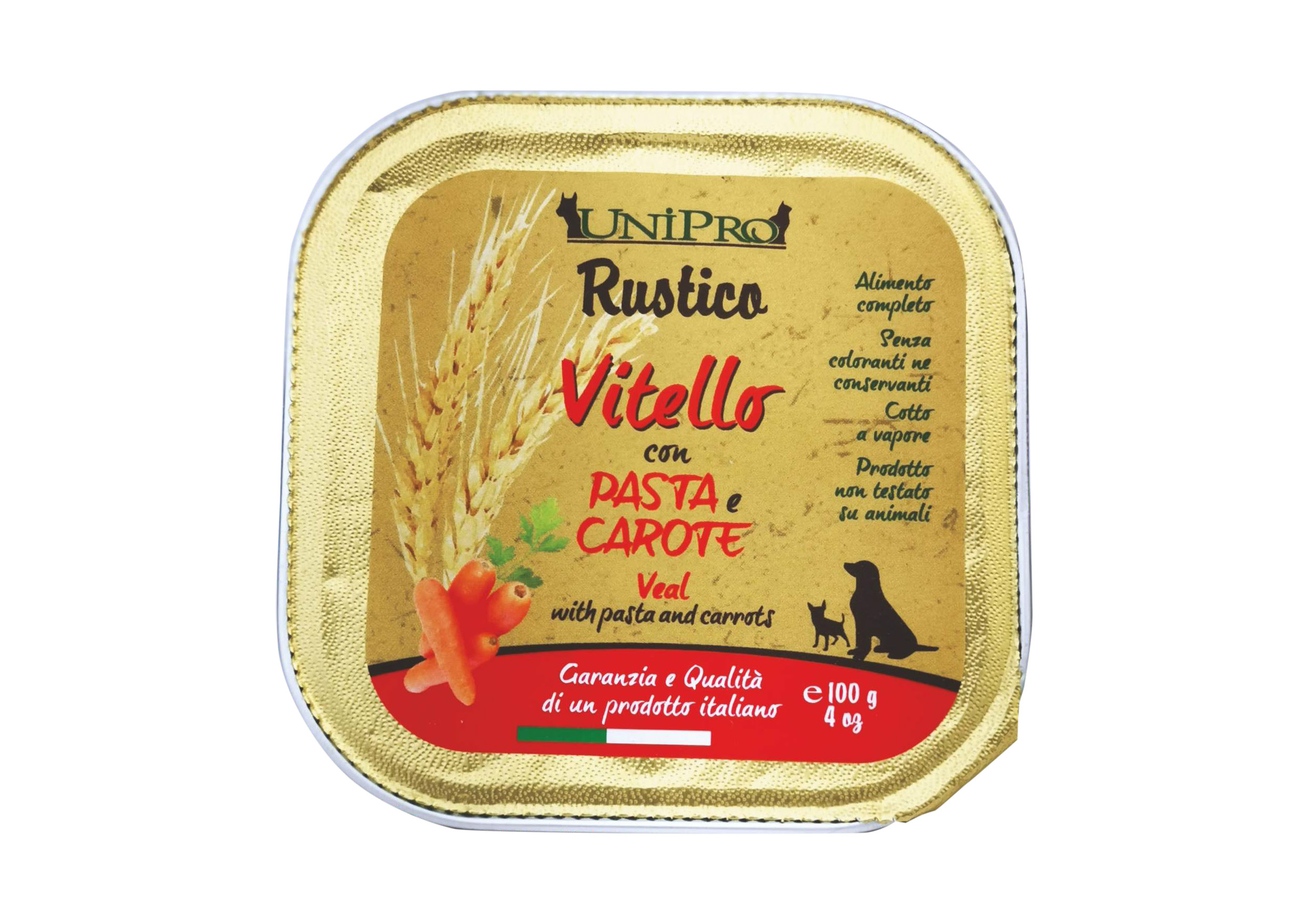 UniPro Rustico karma dla psa 100g cielęcina z makaronem i marchewką - UniPro zdjęcie 1